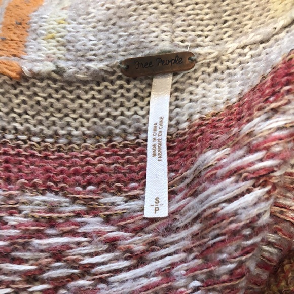 Free People Warm Toned Striped Cardigan - Picture 6 of 9